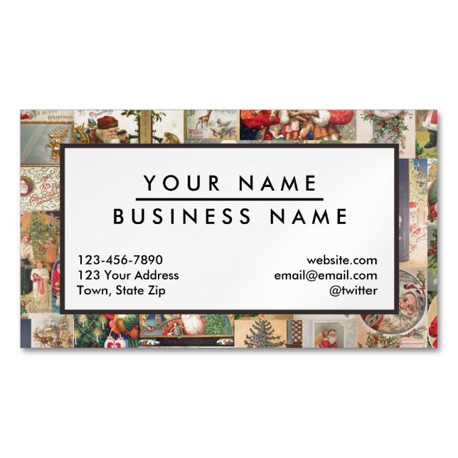 Vintage Christmas Cards Holiday Pattern (Front)