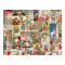 Vintage Christmas Cards Holiday Pattern