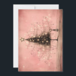 Vintage Christmas Cards - Pink Christmas Tree<br><div class="desc">Spread holiday cheer with our personalised Christmas cards, tailor-made to capture the spirit of the season. Each digital Christmas card offers a unique touch to your festive greetings, allowing you to send warmth and joy to friends and family near and far. With our custom Christmas cards, you can transform your...</div>