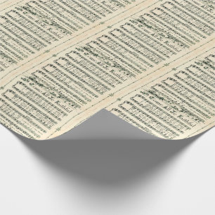 Vintage Christmas Carol, O Come All Ye Faithful Wrapping Paper