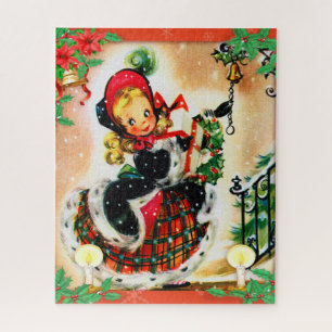 Vintage Christmas Caroler Jigsaw Puzzle