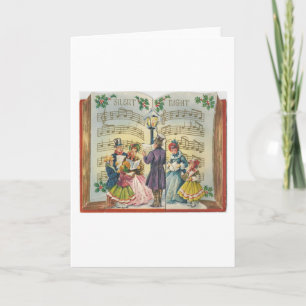 Vintage Christmas Carolers Card