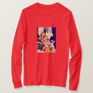 Vintage Christmas Carolers Under the Stars T-Shirt