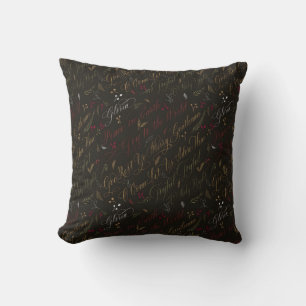 Vintage Christmas Carols Cushion