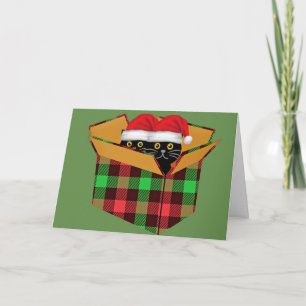 Vintage Christmas Cats Card