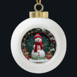 Vintage Christmas - Ceramic Ball Ornament<br><div class="desc">Vintage Christmas - Ceramic Ball Ornament
Design 04
A perfect little gift!</div>