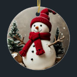 Vintage Christmas - Ceramic Circular Ornament<br><div class="desc">Vintage Christmas - Ceramic Circular Ornament
Design 02
A perfect little gift!</div>