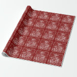 VINTAGE CHRISTMAS CHALKBOARD TREE GIFT WRAPPING WRAPPING PAPER<br><div class="desc">MERRY CHRISTMAS & HAPPY NEW YEAR: Bright and cheerful whimsical chalkboard style Christmas tree gift wrap paper retro red and white typography, and fancy swirls. Personalise this decorative holiday photo greeting card with your monogram or the year. Contemporary, classic, modern and stylish way to send trendy happy winter holiday greetings...</div>