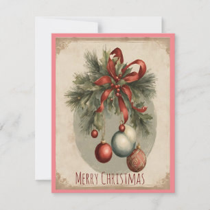 Vintage Christmas Charm Invitation