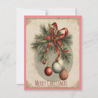 Vintage Christmas Charm Invitation