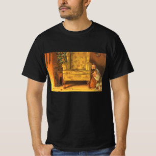 Vintage Christmas Children Waiting for Santa Claus T-Shirt