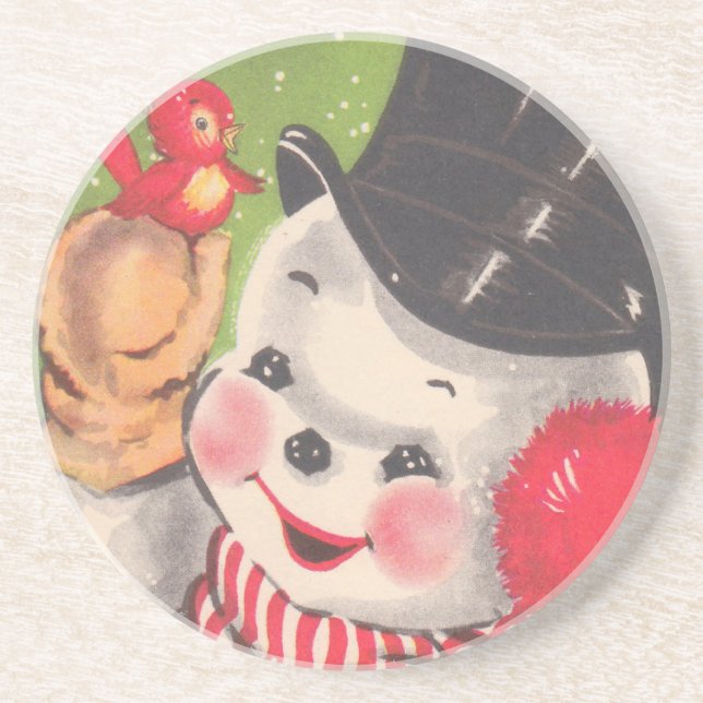 Vintage Christmas Coaster (Front)