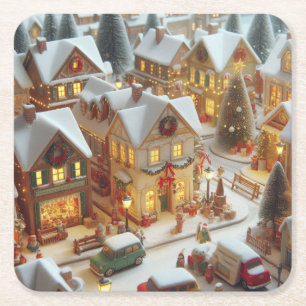Vintage Christmas Coaster Gift and Decoration