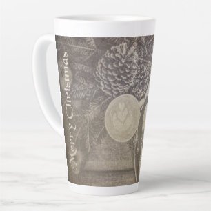 Vintage Christmas Coffee & Cookies Latte Mug