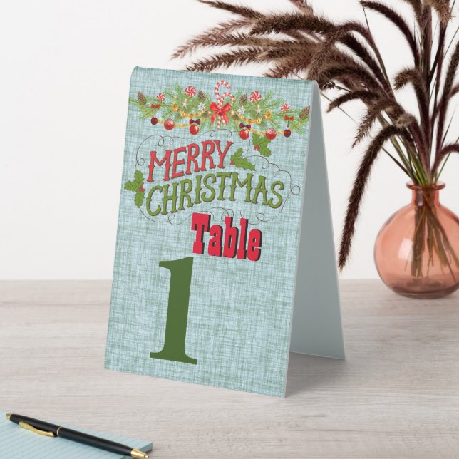Vintage Christmas Custom Numbered (In SItu (Table))