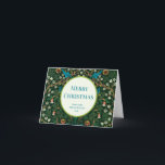 Vintage Christmas, Custom William Morris Holiday Card<br><div class="desc">An awesome elegant vintage William Morris Personalised Christmas card. Acorns and Oak Leaves pattern. Stand apart from the crowd with this unique one of a kind design insert your own Christmas message for added personalisation..</div>