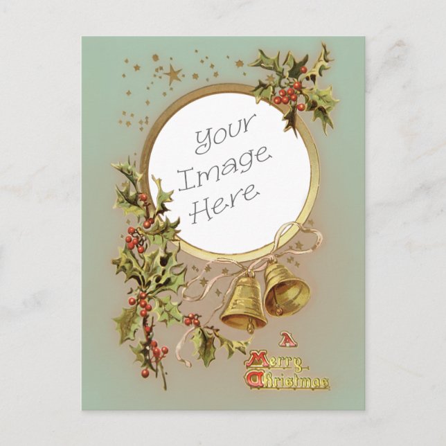Vintage Christmas Customisable Photo Template (Front)