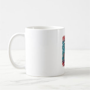 Vintage Christmas Dabbing Unicorn Rainbow Holiday Coffee Mug