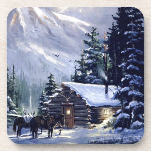 Vintage Christmas Day Coaster