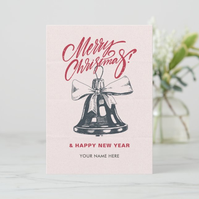 Vintage christmas decor holiday card (Standing Front)