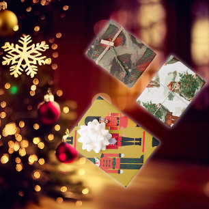 Vintage Christmas Decor   Wrapping Paper Sheet