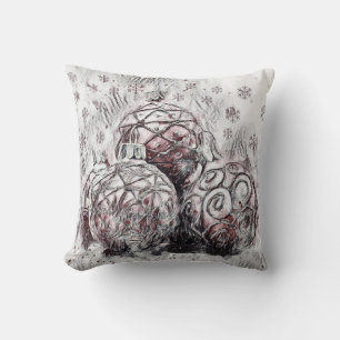 Vintage Christmas Decorations Ornaments Placemat Cushion