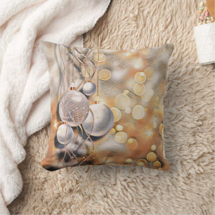Vintage Christmas Decorations Ornaments  Throw Pil Cushion