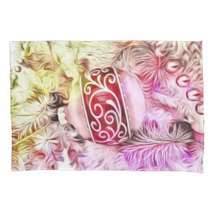 Vintage Christmas Decorations Ornaments Watercolor Pillowcase