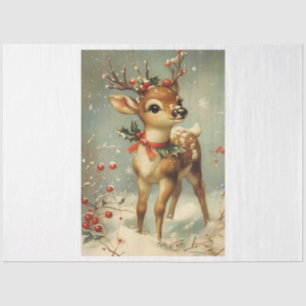Vintage Christmas Deer Tissue Paper