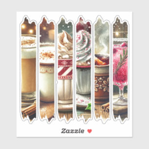 Vintage Christmas Drinks Washi Tape Scrapbook