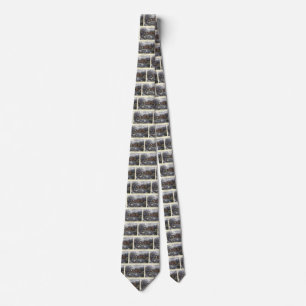 Vintage Christmas, Early Winter with Ice Skaters Tie