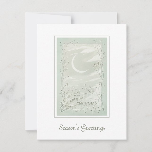 Vintage Christmas Elegant Nordic Holiday Art Card (Front)