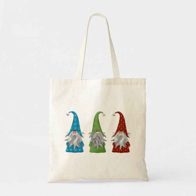 Vintage Christmas Elf Tote Bag (Front)