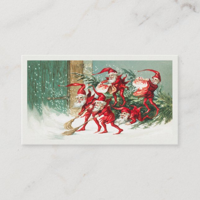 Vintage Christmas Enclosure Card (Front)