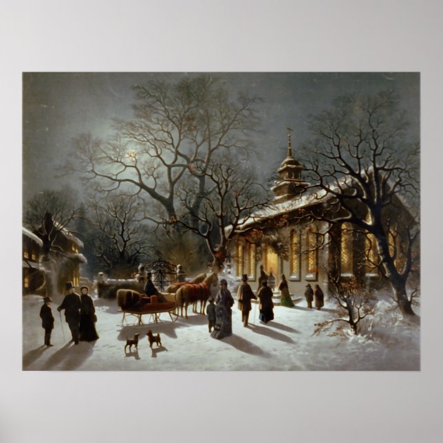 Vintage Christmas Eve Archival print (Front)