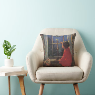 Vintage Christmas Eve by Jessie Willcox Smith Cushion