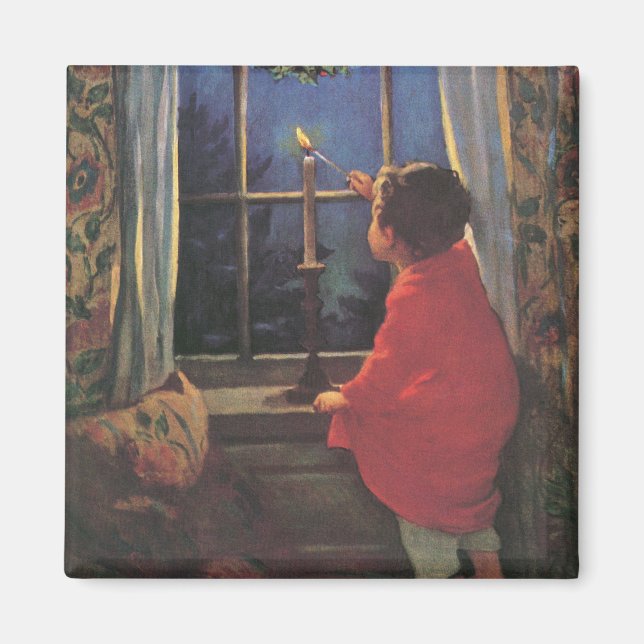 Vintage Christmas Eve by Jessie Willcox Smith Magnet (Front)