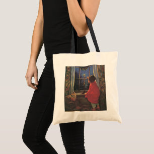 Vintage Christmas Eve by Jessie Willcox Smith Tote Bag