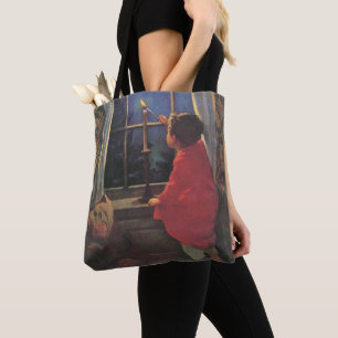 Vintage Christmas Eve by Jessie Willcox Smith Tote Bag