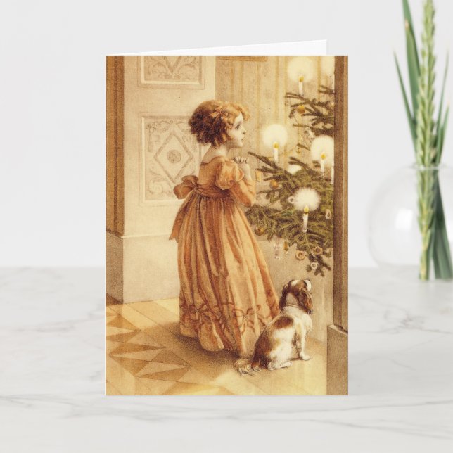 Vintage Christmas Eve - Card (Front)