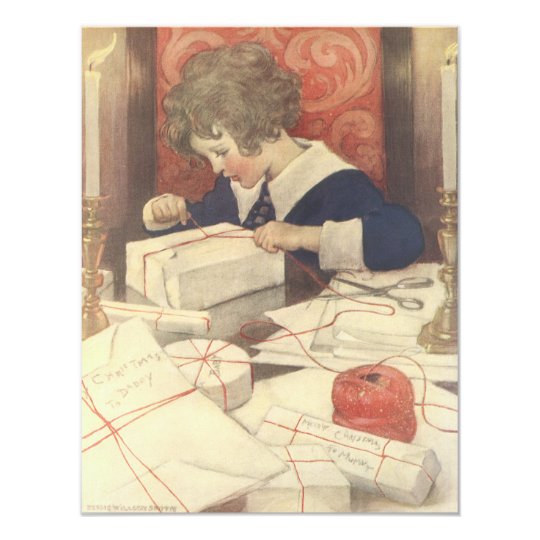 Vintage Christmas Eve Child, Jessie Willcox Smith Card