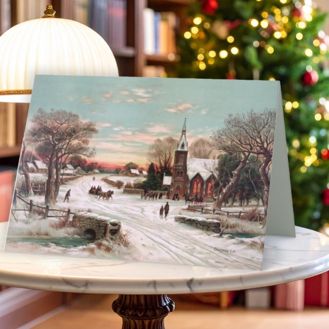 Vintage Christmas Eve Greeting Card (Creator Uploaded)