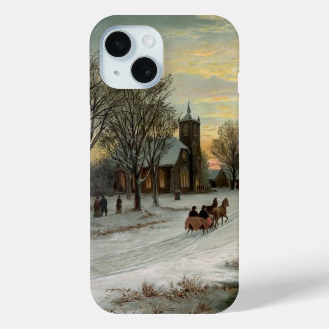 Vintage Christmas Eve Night Case-Mate iPhone Case (Back)