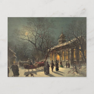 Vintage Christmas Eve Postcard