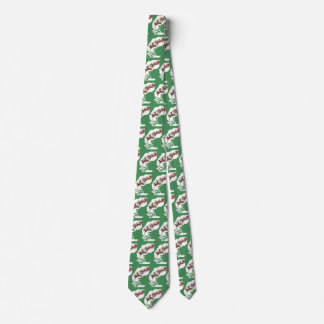Vintage Christmas Eve, Retro Santa Claus in Sleigh Tie