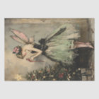 Vintage Christmas Fairy Decorating Tree Decoupage