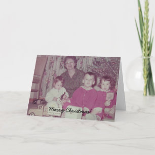 Vintage Christmas Family  Holiday Card