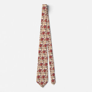 Vintage Christmas, Family House in the Snow Tie