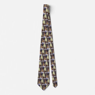 Vintage Christmas, Father Shopping with the Kids Tie