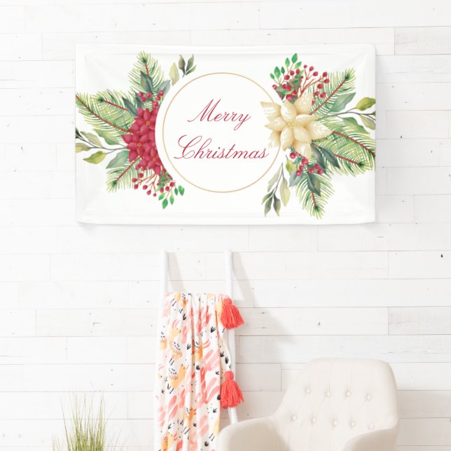 Vintage Christmas floral   Banner (Insitu)